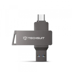 Memorie Externa USB-A 3.0 / USB-C Techsuit THSM20, 64Gb