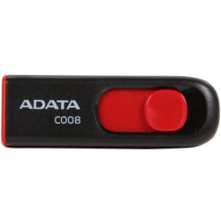 Memorie USB ADATA C008, 16GB, USB 2.0, Negru/Rosu