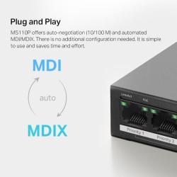 MERCUSYS DESK SWITCH 10PORT MS110P POE - Img 13
