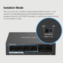 MERCUSYS DESKTOP SWITCH 6PORT MS106LP - Img 12