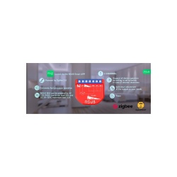 Modul releu controler mini rulou Nous B4Z inteligent Tuya Zigbee cu intrare comutatoare - Img 3