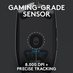 Mouse gaming Logitech G203, iluminare RGB LightSync, Negru - Img 4