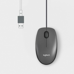 Mouse Logitech M100 1000 DPI, negru - Img 6