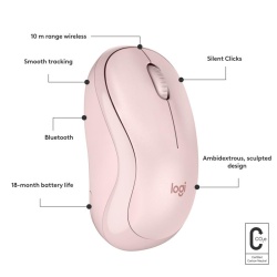 Mouse Logitech MK240 Silent Wireless ros - Img 12