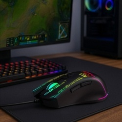 Mouse optic cu fir Wozinsky WMGK-7200, 7200 DPI - Negru - Img 8