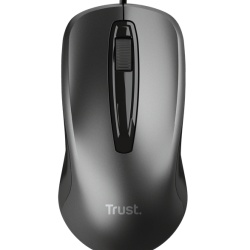 Mouse Trust cu fir optic, negru