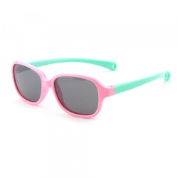 Ochelari De Soare Bebelusi Techsuit 8192-C3, Polarizati, Roz Verzi