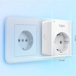 Pachet 4 prize inteligente TP-Link Mini Tapo P100, Wi-Fi, control vocal, 10A, 220-240V, Alb - Img 2