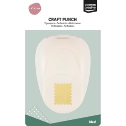 Perforator hârtie decorativ Vaessen Creative, model Timbru Poștal, dimensiune decupaj 2.9 x 2.5 cm, pentru scrapbooking, felicitări și proiecte creative DIY - Img 3