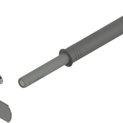 Piesa TIP-ON pt usi, lung, cu magnet, gri platina, 956A1004 TIP-ON V1 R736