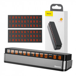 Placuta de inmatriculare pentru parcare temporara Baseus Moonlight (gri)