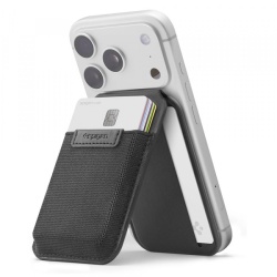 Portofel MagSafe, Spigen, Slim Fold Tripod S314-4, Negru AFA11591