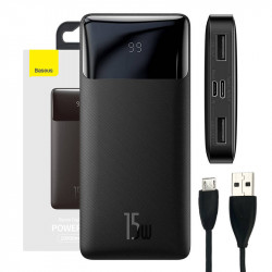 Powerbank Baseus Bipow 10000mAh, 15W (negru)
