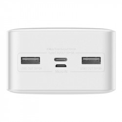 Powerbank Baseus Bipow 30000mAh, 15W (alb)