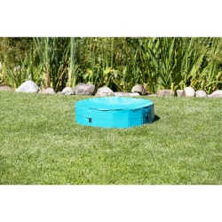 Prelată de Protecție pentru Piscină de Câini TRIXIE 39487 (Compatibilă cu Piscina #39483), Diametru Ø 160 cm, Sistem de Prindere Sigur cu Benzi Velcro, Husă Impermeabilă Anti-Frunze și Mizerie - Img 3