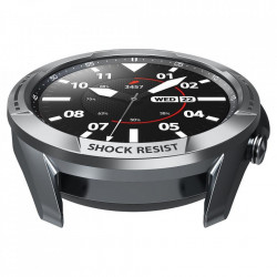 Protectie din aluminiu Spigen Chrono Shield silver pentru Samsung Galaxy Watch 3 45mm negru - Img 5