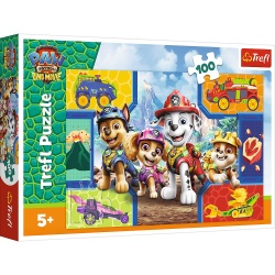 PUZZLE TREFL 100 PATRULA CATELUSILOR CATEI SI DINOZAURI