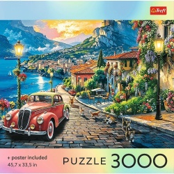 PUZZLE TREFL 3000 COLECTIA SUA ORAS ITALIAN PE MALUL LACULUI POSTER INCLUS - Img 3