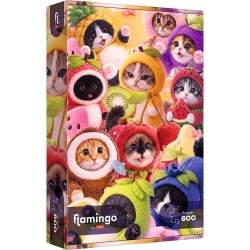 PUZZLE TREFL 600 FLAMINGO PISICUTE FRUCTATE