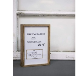 Ramă Foto Dublă din Lemn Natur și Sticlă Acrilică Rayher 62840505, Efect Plutitor 16 x 22 x 3.5 cm, Personalizabilă pentru Flori Presate, Poze și Proiecte DIY - Img 2