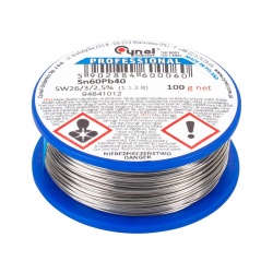 ROLA FLUDOR SN60PB40 CYNEL 2.0MM 100G - Img 2