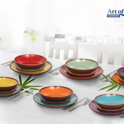 SERVICIU MASA CERAMICA 18PCS, AQUARELLE - Img 3