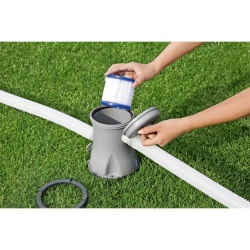 Set 2 cartuse filtrante pentru pompa piscina Bestway, tip I, diametru 8 cm, inaltime 9 cm - Img 4