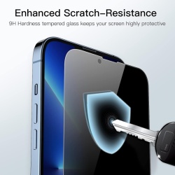 Set 2 Folii de Protecție din Sticlă Securizată cu Confidențialitate (Privacy) JETech pentru iPhone 13 Pro Max, Acoperire Totală, Anti-Spy - Img 4