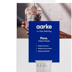 Set 3 rezerve granule filtrante Aarke Pure pentru filtru apa, reduc clorul, metalele grele si calcarul, capacitate 120 L per punga