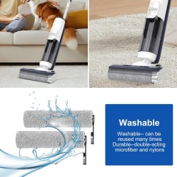 Set 5 Piese Accesorii de Schimb Typec Home Compatibil cu Aspirator Umed-Uscat Tineco Floor One S5 / S5 Pro / S5 Pro 2 / S5 Extreme, Kit cu 2 Perii Rotative din Microfibră, 2 Filtre HEPA și 1 Perie de Curățare - Img 3
