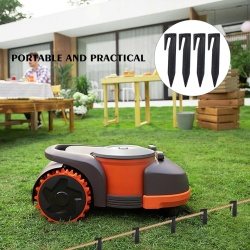 Set 50 Țăruși de Fixare Typec Home pentru Cablu Perimetral Robot de Tuns Gazonul, Cârlige Ancorare Fir Delimitare, Compatibili Worx Landroid, Gardena, Husqvarna, Bosch, Multifuncționali pentru Grădină și Camping - Img 2
