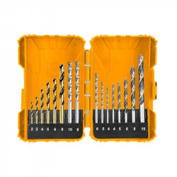 Set burghie pentru metal, zidarie si lemn INGCO AKDL11601, 16 buc