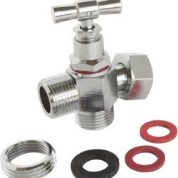 Set Complet Duș Igienic pentru WC, ABS Gri, Robinet 3 Căi, Furtun 1.2 m, Suport Inclus - Img 3