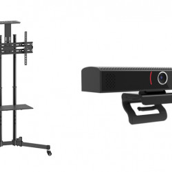 Sistem videoconferinta cu Stand TV de podea BlackMount T28, camera SEEUP