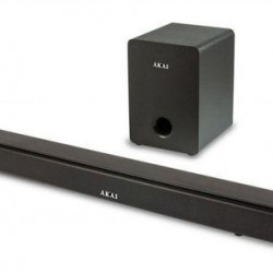 Soundbar AKAI ASB-6WSW, 2.1 canale, 70 W, Bluetooth, USB, HDMI (ARC), Aux in, Radio FM, afisaj LED, telecomanda