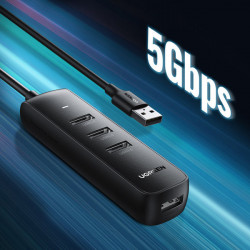 Splitter HUB USB Ugreen tip A - 4x USB 3.2 Gen 1 Negru (CM416 80657) - Img 2