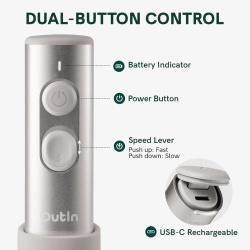 Spumumător de Lapte Portabil OutIn LattoGo, Electric, Reîncărcabil USB-C, Design cu Sită Inovatoare, Corp din Aluminiu, Ideal pentru Cafea și Latte Art - Img 7