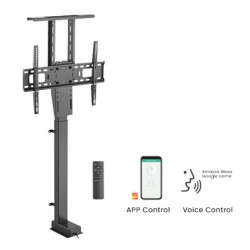 Stand TV motorizat pentru ecrane mari Blackmount BM-LIFT67TUYA,voice & app control, 37"-80", max.60kg, negru