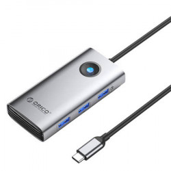 Statie de andocare multifunctională Orico Type-C 6 in 1 HUB (gri)
