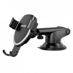 Suport auto cu incarcare wireless Choetech Qi 10W Gravity + Clip pentru prindere ventilatie + Cablu de 1.2m Micro USB Black (T536-S) - Img 7