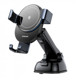 Suport auto cu incarcare wireless Joyroom Qi wireless 15 W (dashboard) gray (JR-ZS212)
