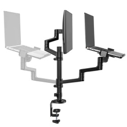 Suport dublu laptop birou NM 17-27" - Img 2
