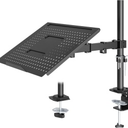 Suport monitor/laptop REDBAT RBMDM00LT, reglabil, rotire completa, pentru laptopuri pana la 17", negru