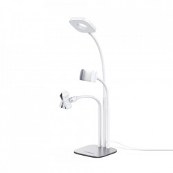 Suport pentru telefon cu LED, Ugreen pentru streaming live video YouTube TikTok alb (60318) - Img 2