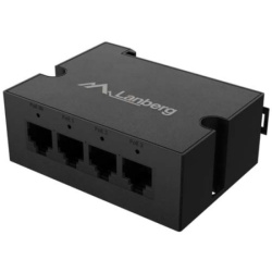 Switch Lanberg DIN-GE4-BT-90W 1XIN 3XOUT