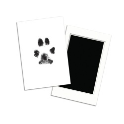 Tampon cu Cerneală Clean-Touch pentru Amprente Lăbuțe de Animale (Câini și Pisici), Set pentru Pătuțe de 5.7 x 8.9 cm, 100% Fără Murdărie, Include 2 Carduri