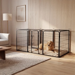 TARC MODULAR PENTRU CAINI 8 PANOURI 80X100 CM REBEL ANI - Img 10
