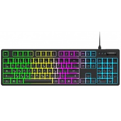 Tastatură de gaming cu membrană RGB Wozinsky WKG-200 cu rotiță de derulare - Neagră