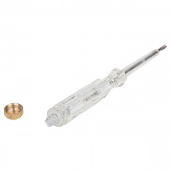 Tester de tensiune 100-250V Deli Tools EDL8001 (alb) - Img 2