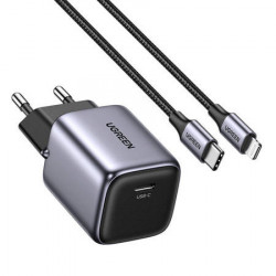 UGREEN CD318 Nexode mini, USB-C, PD3.0, QC4.0, GaN, incarcator 20W (gri)